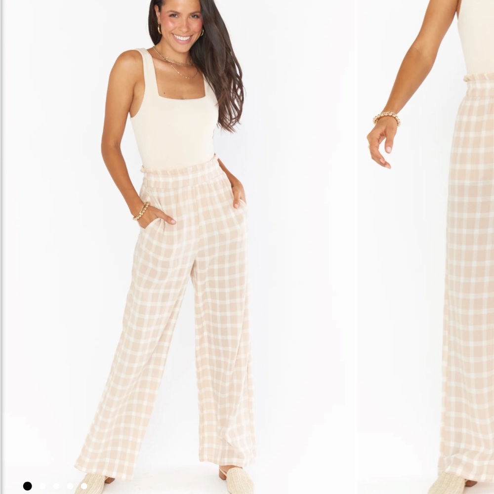 SMYM Roitman Pants in Cream Plaid